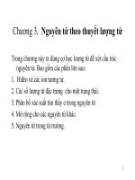 NGUYÊN TỬ THEO THUYẾT LƯỢNG TỬ