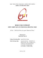 BÁO cáo CUỐI kỳ môn THIẾT kế sản PHẨM đa PHƯƠNG TIỆN đề tài thiết kế đồ hoạ cho game shattered plane 