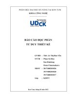 BÁO cáo học PHẦN tư DUY THIẾT kế vật vờ studio, liên kết đến website vatvostudio vn  