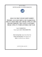 Tìm hiểu, so sánh chiến lược marketing mix của nhãn hiệu KFC thuộc công ty liên doanh TNHH KFC việt nam và lotteria thuộc công ty TNHH lotteria việt nam 