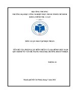 Pháp luật hôn nhân và gia đình việt nam quy địnhvề vấn đề mang thai hộ  hướng hoàn thiện 