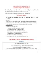 Sản phẩm cuối khóa mô đun 9 môn hoạt động trải nghiệm 