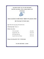 Báo cáo đồ án phát triển ứng dụng web đặt vé máy bay 