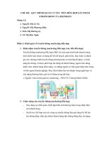 Quy trình quản lý xúc tiến hỗn hợp sản phẩm strongbow của heiniken 