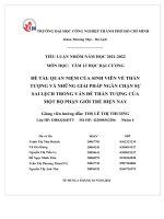 Quan niệm của sinh viên về thần tượng và những giải pháp ngăn chặn sự sai lệch trong vấn đề thần tượng của một bộ phận giới trẻ hiện nay 