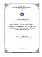 Chiến lược marketing mix ngành hàng nước rửa tay trường hợp công ty unilever việt nam 