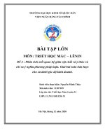 Phân tích mối quan hệ giữa vật chất và ý thức và chỉ ra ý nghĩa phương pháp luận  giải bài toán bán lược cho sư dưới góc độ kinh doanh 