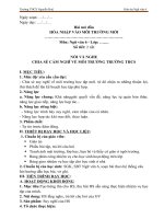 Giáo án ngữ văn 6 kì 1 sách chân trời sáng tạo