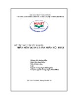 BÁO báo tốt NGHIỆP phần mềm quản lý sản phẩm nội thất