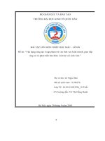 Vận dụng sáng tạo 6 cặp phạm trù vào lĩnh vực kinh doanh, giao tiếpứng xử và phát triển bản thân  liên hệ với sinh viên 