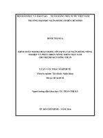 (LUẬN văn THẠC sĩ) kiểm soát nội bộ hoạt động tín dụng tại ngân hàng nông nghiệp và phát triển nông thôn việt nam chi nhánh KCN sóng thần 