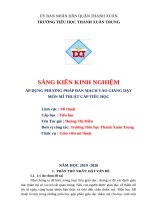 skkn06 Áp dụng phương pháp Đan Mạch vào giảng dạy môn mĩ thuật cấp tiểu học
