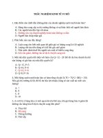 Trắc nghiệm kinh tế vi mô