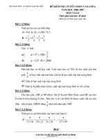 Đề kiểm tra tuyển chọn vào lớp 6 năm học 2006 2007 môn toán thời gian làm bài: 45 phút (không kể thời gian giao đề)
