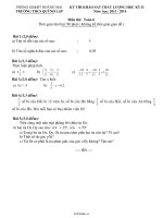 Kỳ thi khảo sát chất lượng học kỳ II năm học: 2013   2014môn thi: toán 6 thời gian làm bài: 90 phút ( không kể thời gian giao đề )
