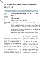 sáng kiến kinh nghiệm vận DỤNG mô HÌNH lớp học đảo NGƯỢC TRONG dạy học môn TOÁN lớp 4 