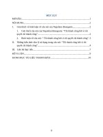 Bài tập học kỳ tâm lý học Đại học luật Hà Nội: tôi thành công bởi vì tôi quyết chí thành công