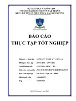 BÁO cáo THỰC tập tốt NGHIỆP tìm HIỂU QUY TRÌNH sản XUẤT xúc XÍCH tại CÔNG TY cổ PHẦN tập đoàn MASAN 