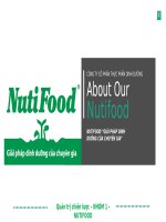 Phân tích lợi thế cạnh tranh và chiến lược kinh doanh quốc tế tại thị trường Mỹ của công ty cổ phần thực phẩm dinh dưỡng Nutifood