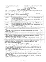 Đề kiểm tra kết thúc học kỳ i công nghệ lớp 12 trường THPT sơn động số 2