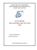 BÁO cáo môn học THỰC HÀNH KIẾN TRÚC máy TÍNH CE119 làm QUEN với lập TRÌNH hợp NGỮ 