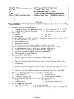 Kiểm tra lý thuyết học kỳ i năm học : 2012 – 2013 môn : công nghệ   lớp : 7   tiết :18