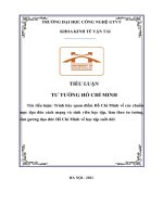 Trình bày quan điểm hồ chí minh về các chuẩn mực đạo đức cách mạng và sinh viên học tập, làm theo tư tưởng, tấm gương đạo đức hồ chí minh về học tập suốt đời 