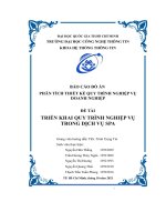 Báo cáo đồ án triển khai quy trình nghiệp vụ trong dịch vụ spa 