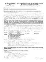 10 đề thi THPTQG theo cấu trúc đề minh họa 2022