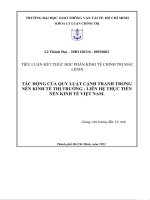 Tác động của quy luật cạnh tranh trong nền kinh tế thị trường   liên hệ thực tiễn nền kinh tế việt nam 