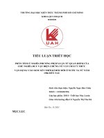 Phân tích ý nghĩa phương pháp luận từ quan điểm củachủ nghĩa duy vật biện chứng về vất chất ý thức vận dụng vào xem xét thời kì đổi mới ở nước ta từ năm1986 đến nay 