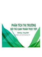 Báo cáo phân tích thị trường ngành mỹ phẩm