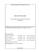 Nghiên cứu khả năng đáp ứng yêu cầu nhà tuyển dụng của sinh viên trường đại học giao thông vận tải 