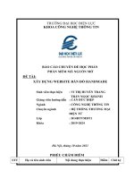 Xây dựng website bán đồ thủ công mỹ nghệ 