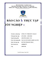 BÁO cáo THỰC tập tốt NGHIỆP tìm HIỂU QUY TRÌNH sản XUẤT xúc XÍCH tại CÔNG TY cổ PHẦN tập đoàn MASAN 