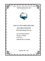 Giáo án khám phá món nộm đu đủ cà rốt