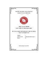 Tiểu luận sự biến đổi mối quan hệ gia đình việt nam hiện nay 