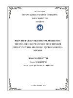 PHÂN TÍCH CHIẾN DỊCH DIGITAL MARKETING THỰC HIỆN BỞI CÔNG TY NOVAON ADS CHO ĐẠI PHÁT FOOD