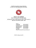 Quan hệ kinh tế giữa việt nam và hoa kỳ giai đoạn 2009 2019 