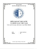 Cải cách bộ máy nhà nước của minh mệnh 