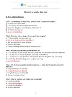 Trắc nghiệm kinh tế vi mô có đáp án 