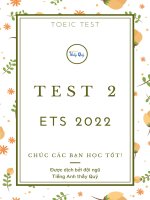 giải chi tiết test 2 ets 2022