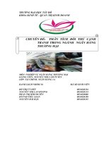 Phân tích đối thủ cạnh tranh trong ngành ngân hàng thương mại 