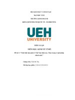 TIỂU LUẬN KINH TẾ VĨ MÔ TÌNH HÌNH LẠM PHÁT Ở VIỆT NAM HIỆN NAY THỰC TRẠNG VÀ GIẢI PHÁP CHÍNH SÁCH
