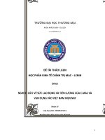 ĐỀỀ TÀI THẢO LUẬN  HỌC PHẦỀN KINH TỀẾ CHÍNH TRỊ MAC – LENIN  đề tài  NGHIỀN CỨU VỀ SỨC LAO ĐỘNG VÀ TIỀN LƯƠNG CỦA c MAC VÀ  VẬN DỤNG VÀO VIỆT NAM HIỆN NAY 