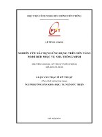 Nghiên cứu xây dựng ứng dụng trên nền tảng NODE RED phục vụ nhà thông minh 