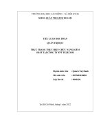 TIỂU LUẬN HỌC PHẦN QUẢN TRỊ HỌC THỰC TRẠNG THỰC HIỆN CHỨC NĂNG KIỂM  SOÁT TẠI CÔNG TY FPT TELECOM