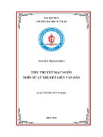 Tiểu thuyết của Mạc Ngôn nhìn từ lý thuyết liên văn bản tt