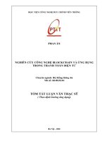 Nghiên cứu công nghệ BLOCKCHAIN và ứng dụng trong thanh toán điện tử TT 