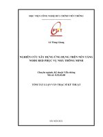 Nghiên cứu xây dựng ứng dụng trên nền tảng NODE RED phục vụ nhà thông minh TT 
